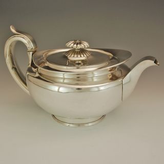 Silver Georgian Teapot 1803 by Thomas Ellerton Richard Sibley I 940