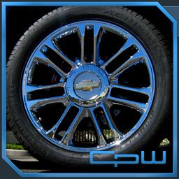 22 Chrome Wheels Rims Tahoe Silverado Tire Package New