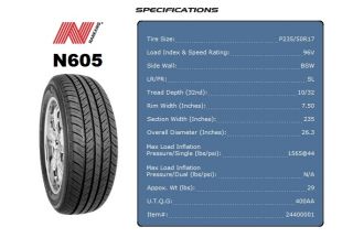 Brand New Tires Nankang allseason 235 50 17 2355017 R