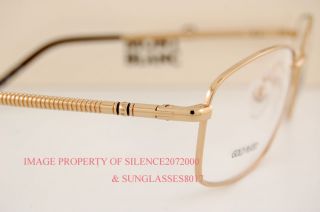 New Mont Blanc Eyeglasses Frame 251 032 Gold Plated Men
