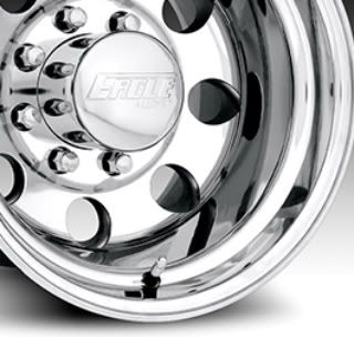 and have up for auction ONE FULL SET (FOUR RIMS) of POLISHED ALUMINUM
