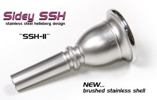 New SSH II Stainless Steel Tuba Mouthpiece European Shank