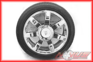 Escalade Chevy Tahoe GMC Yukon Denali Chrome Wheels Tires 20 24