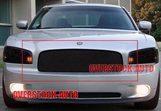 Stainless Black Mesh Grille Upper 2005 2010 Dodge Charger