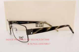 New Mont Blanc Eyeglasses Frames 257 012 Dark Grey Men