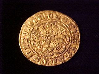 Great Britain England 1 4 Noble Gold 1361 69 Crack Repaired RARE