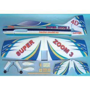 Hacker Super Zoom 3 Blue EPP 3D Aerobatic RC Airplane