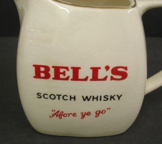 Bells Scotch Whisky Whiskey Afore Ye Go Water Jug Pitcher Wade 70