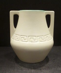 Coors Matte White Mesa Verde Vase Mint