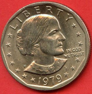 1979 P WIDE RIM SUSAN B. ANTHONY DOLLAR COIN HARD TO FIND VARIETY OF