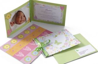 Geburtskarten Set Flori   15 Geburtsanzeigen Karten zur Geburt