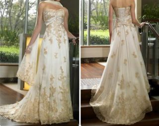 2013 Exclusiv Lang Abendkleider Ballkleider Hochzeitskleid Kleid Gr