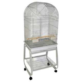 Boutique Bird A&E Dome top Bird Cage with Stand in Platinum
