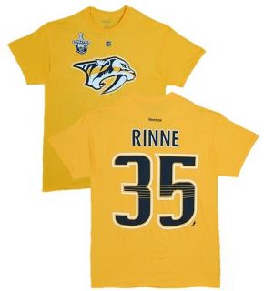 NHL Eishockey T Shirt NASHVILLE PREDATORS Pekka Rinne #35 gelb Stanley