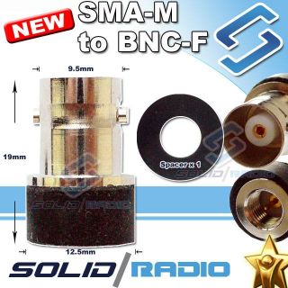 Up for sale is a SMA Male to BNC Female adapter. 100% new, factory