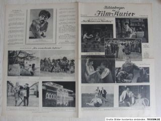 Film Kurier Bilderbogen Nr. 214 10.09.1927 Stummfilm Der Meister von
