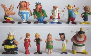 Asterix   Huilor   komplettes Set 12 Figuren   1960er
