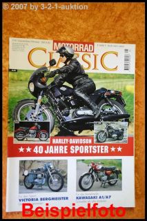 Motorrad Classic 5/97 Harley Sportster Victoria Kawasak