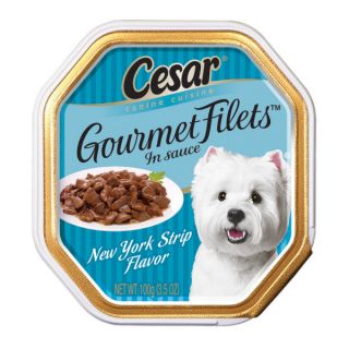 cesar gourmet filets in sauce New York Strip Flavor Dog Food   Sale   Dog
