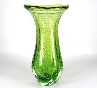 Murano Glas Vase Blasen Optik 60er 70er Jahre Design Venetian Glass