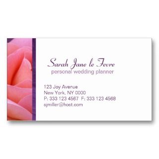 wedding planner profile businesscard template V2 profilecard