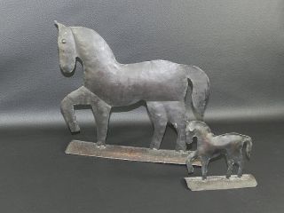 Pferde aus Eisenblech   Handarbeit
