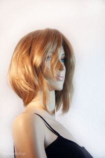 Sexy blonde Perücke Bob Pagen Haarschnitt Pagenschnitt Blond mit