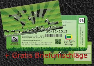 Einladungskarten Geburtstag Fussball Eintrittskarte Ticket Ticket