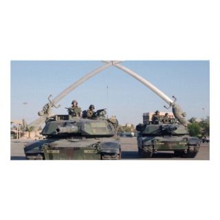 M1A1 Abrams Tank Picture Card