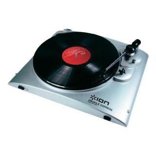 ION Audio Profile Express Silber Riemenantrieb 33 1/3, 45 U/min