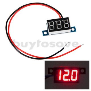 Mini Digital Panel Meter Voltmeter Spannungsmesser LED 3.3 30V Rot