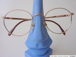 Brille Brillengestell Unisex Metall Panto goldfarben Brillenfassung