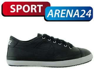 Nike Flash Leather Damen Schwarz Schuhe Sneaker NEU