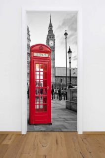 TF42 England Telefonzelle London Türposter Türtapete Poster