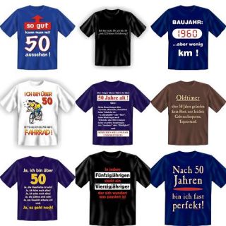 Fun T Shirt zum 50. Geburtstag 50 Jahre S M L XL XXL
