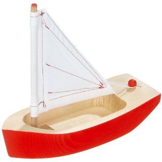 Ogas Fabrik 2170   Segelschiff aus Holz 19 cm Spielzeug