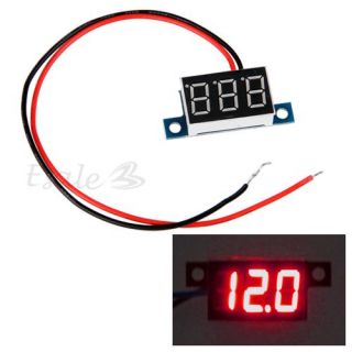 Mini Digital Voltmeter LED Spannungsanzeige Panelmeter 3.3 30V Rot