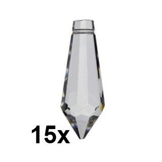 15 premium kristall© Kristall Glas Eiszapfen Prismen 38mm   30% PbO