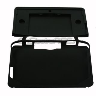 Schwarz Silikon Schutz Hülle Tasche für Nintendo 3DS