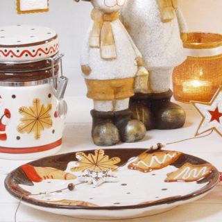 KUCHENTELLER Keramik „Cookie“ 23cm Teller Kuchen Plätzchenteller