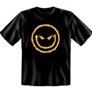 Shirt mit Motiv   Böser Smiley   USA Shirt bedruckt Smilie 