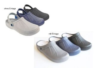 CLOGS Badeschuhe Pantoffeln Pantoletten Sandalen weiss blau oder