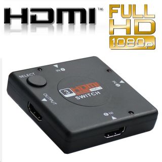 Port HDMI Switch   Umschalter Verteiler 3 fach 3 In   1 Out