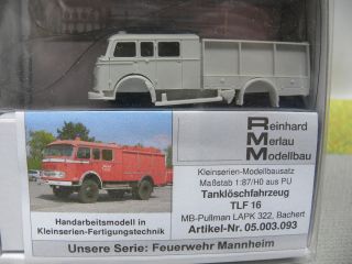 87 RMM 05.003.093 MB Pullmann LAPK 322 Bachert TLF 16 Fw Mannheim