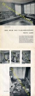 Fotos Munkacsi Fritz Lang Wohnung Design Bauhaus 1932