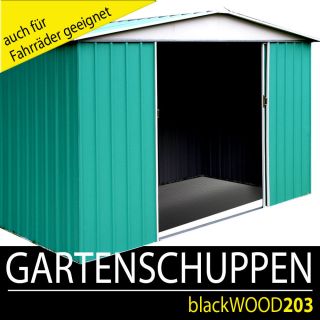 blackWOOD Gartenhaus, Geräteschuppen, Metall Fahrrad Schuppen