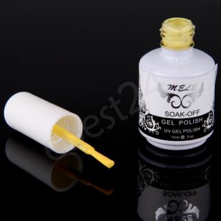 15ml gelb DIY Nail Art Soak off UV Gel polish Gellack Nagellack