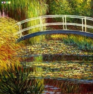 Claude Monet japanische Brücke m77562 120x120 CM Ölgemälde