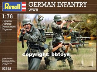 76 Figuren Revell 02598 WWII German Infantry Matchbox Neuauflage