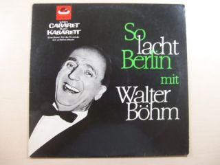 Walter Böhm * So lacht Berlin * Kabarett * # 1876